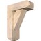 Ekena Millwork Traditional Craftsman Smooth Bracket w/ Offset Brace, Douglas Fir, 5 1/2"W x 14"D x 18"H BKT0604X14X18TRA04SDF - alternate 1
